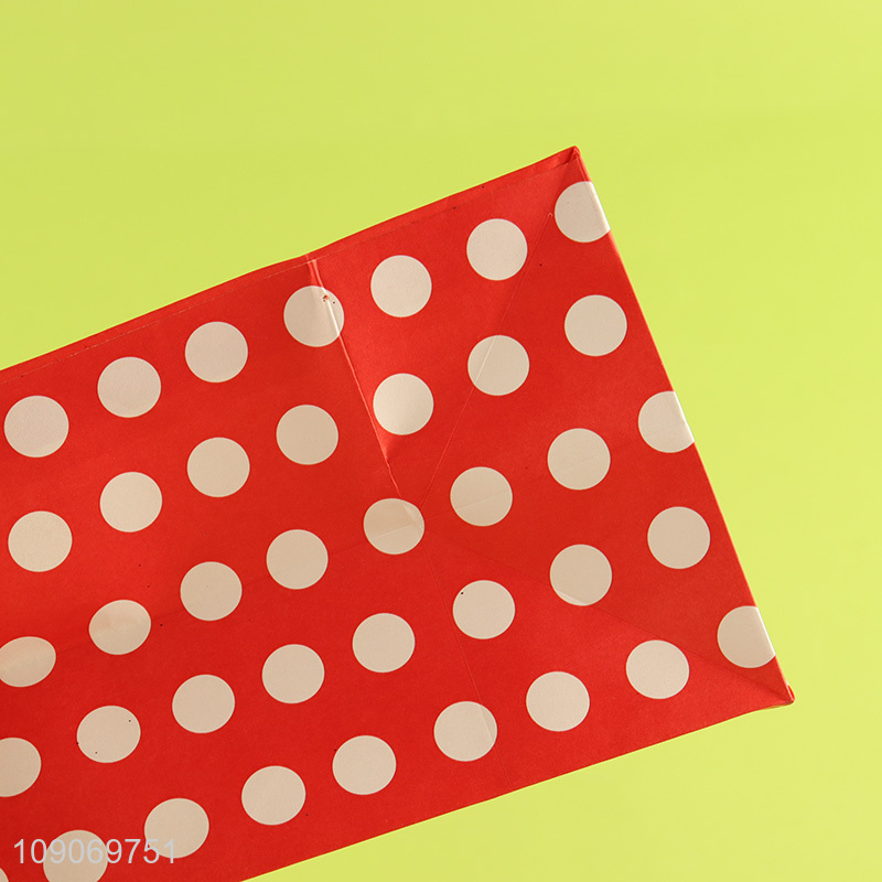 Online wholesale heart pattern gifts packaging paper bag tote bag