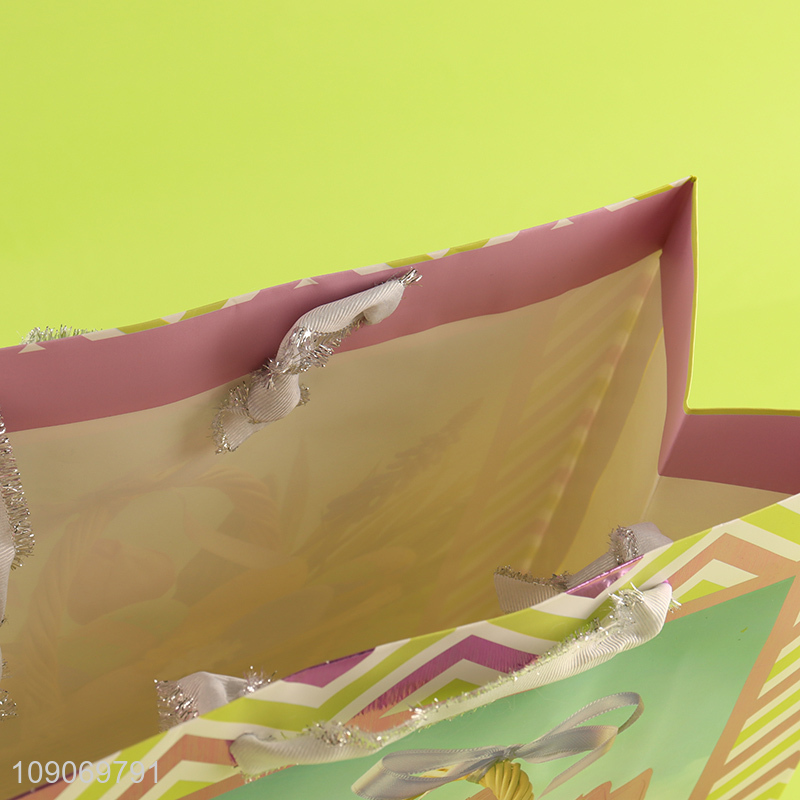 Best selling Easter egg pattern gifts packaging paper bag wholesale