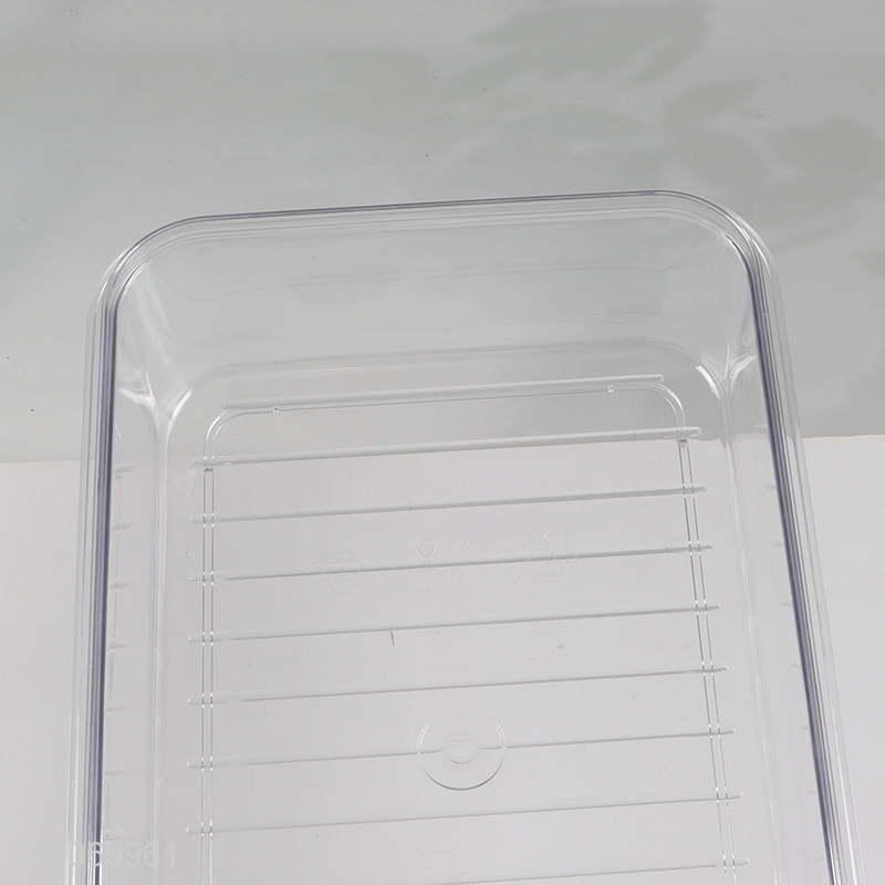 Good Quality 2-Compartment Divided Refrigerator Organizer Food Storage Container