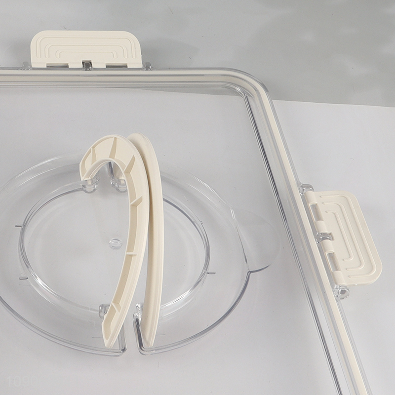 China Imports Divided Plastic Refrigerator Organizer with 2 Removable Colanders