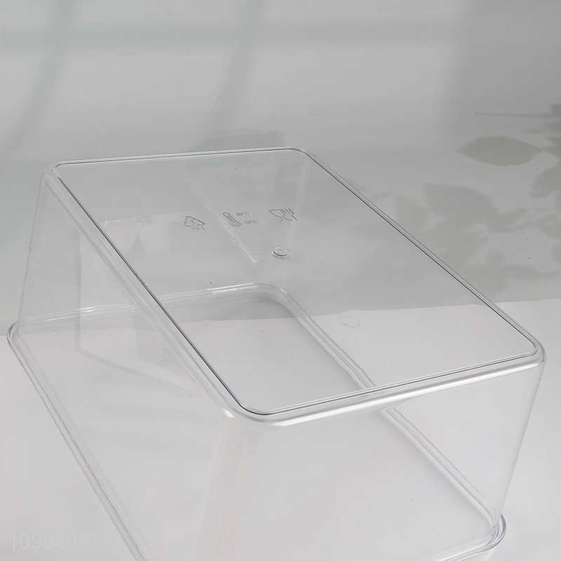 High Quality Divided Plastic Refrigerator Organizer with 3 Removable Colanders