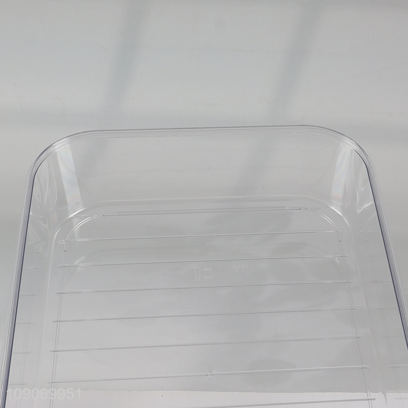 New Arrival Divided Plastic Refrigerator Organizer with 1 Removable Colander