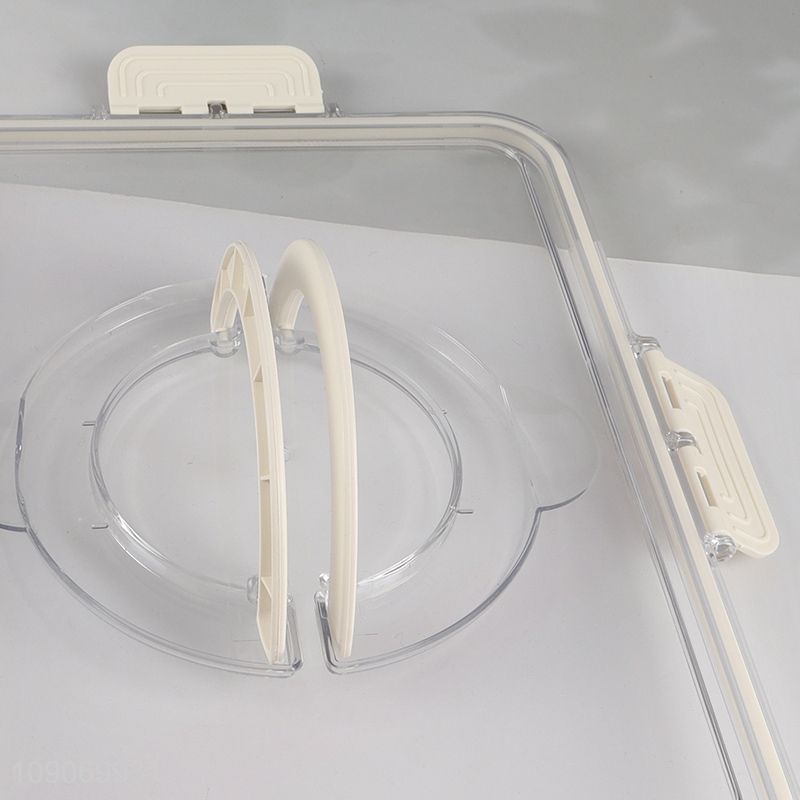 High Quality Divided Plastic Refrigerator Organizer with 3 Removable Colanders