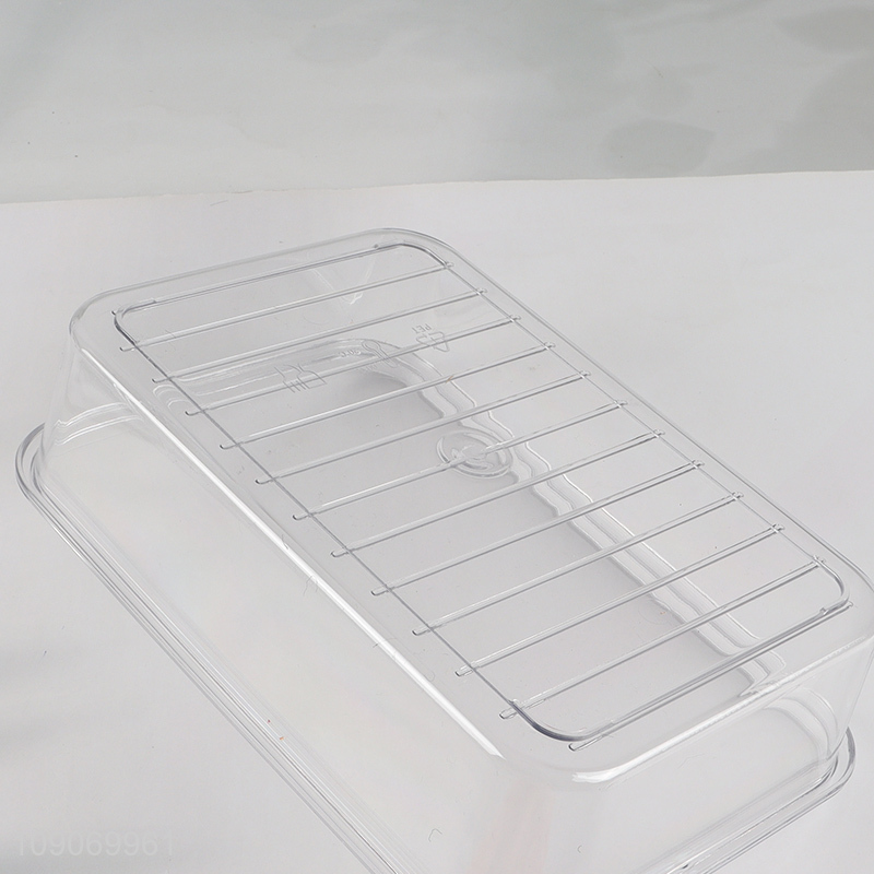 Good Quality 2-Compartment Divided Refrigerator Organizer Food Storage Container