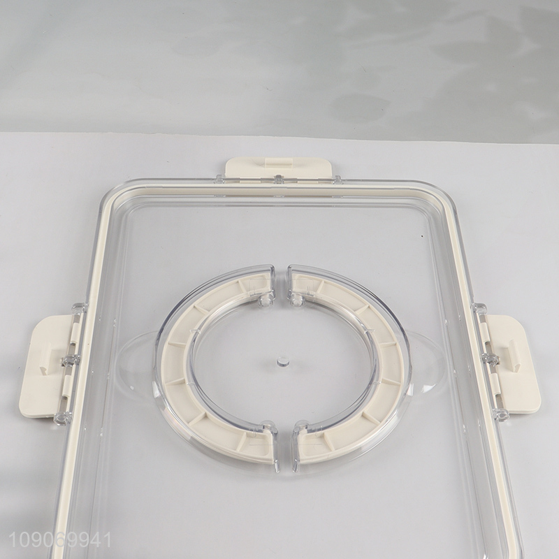 China Imports Divided Plastic Refrigerator Organizer with 2 Removable Colanders