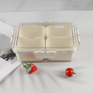 Factory Price 4-Compartment Divided Food Storage Container Seasoning Box