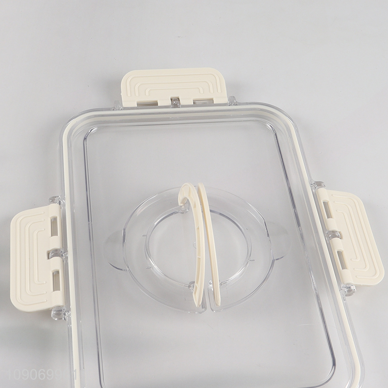 Good Quality 2-Compartment Divided Refrigerator Organizer Food Storage Container