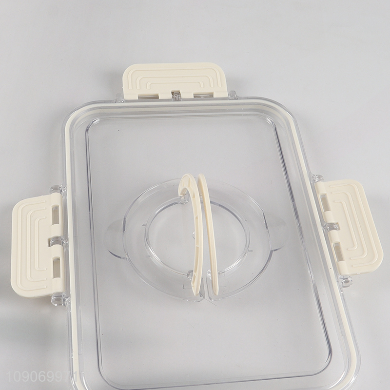 Factory Supply 2-Compartment Divided Refrigerator Organizer Food Storage Container