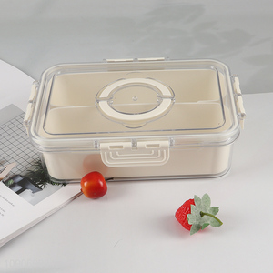 New Product 2-Compartment Divided Refrigerator Organizer Food Storage Container