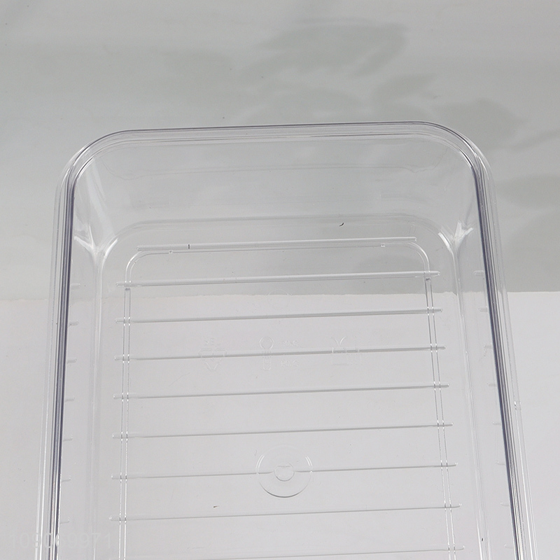 Factory Supply 2-Compartment Divided Refrigerator Organizer Food Storage Container