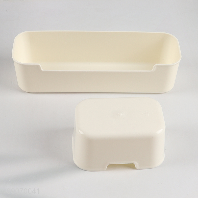 High Quality 3-Compartment Divided Refrigerator Organizer Food Storage Container