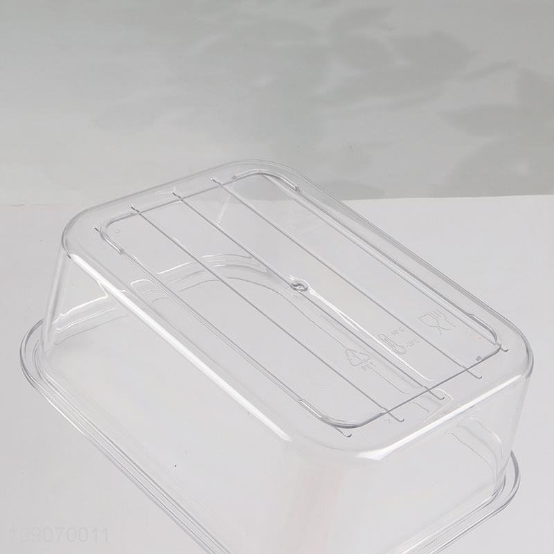 Custom Logo 2-Compartment Divided Refrigerator Organizer Food Storage Container