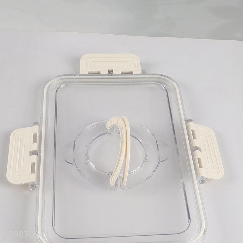 High Quality 3-Compartment Divided Refrigerator Organizer Food Storage Container