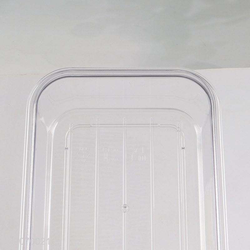 Factory Price 4-Compartment Divided Refrigerator Organizer Food Storage Container