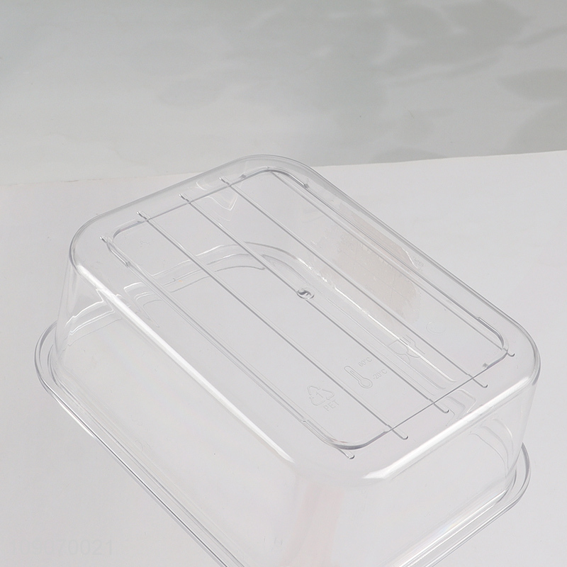 Factory Price 4-Compartment Divided Refrigerator Organizer Food Storage Container