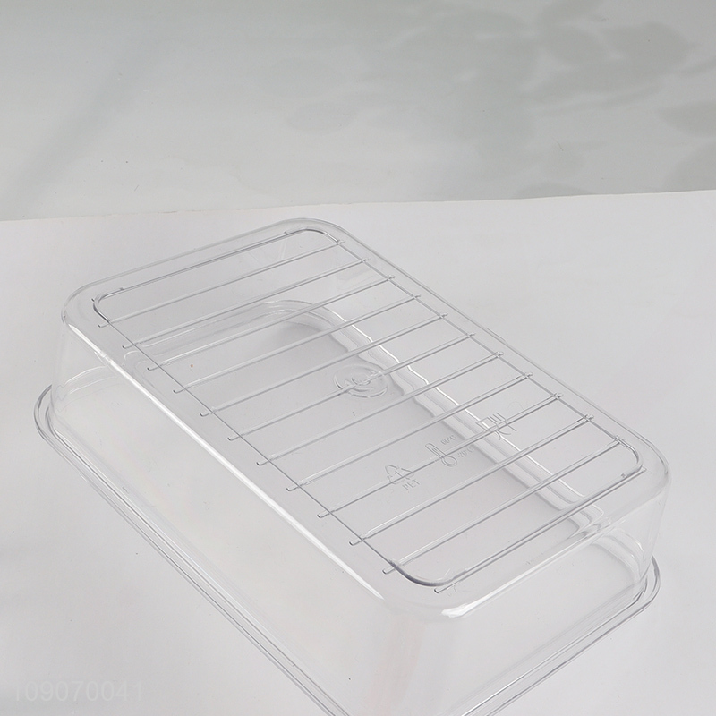 High Quality 3-Compartment Divided Refrigerator Organizer Food Storage Container