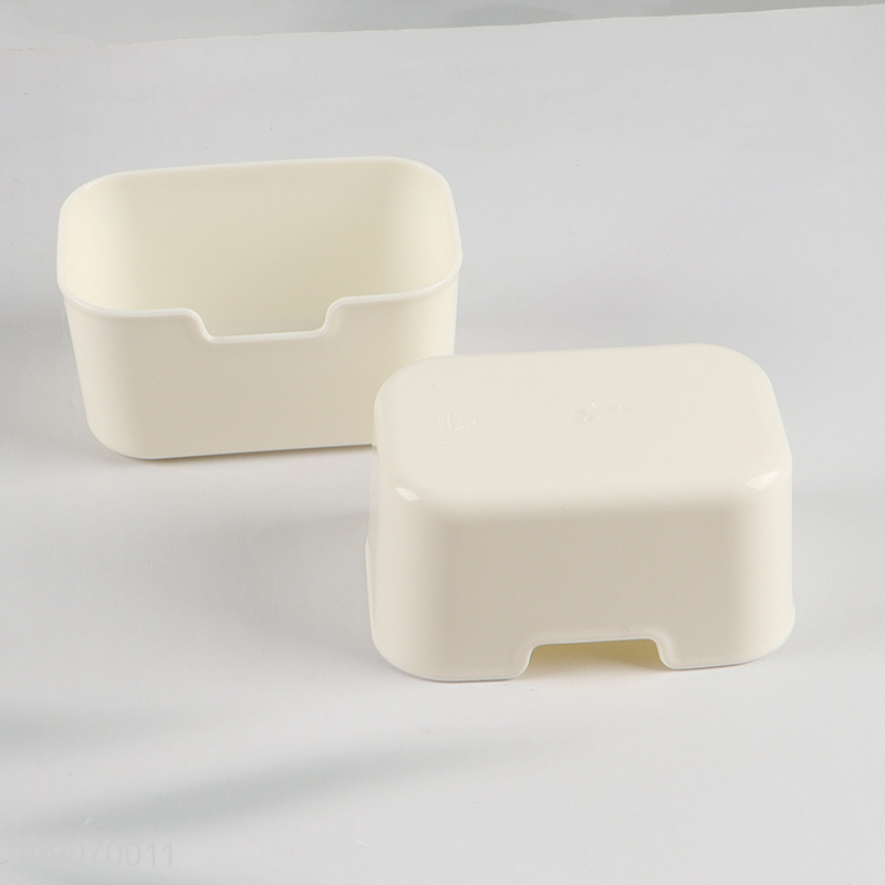 Custom Logo 2-Compartment Divided Refrigerator Organizer Food Storage Container