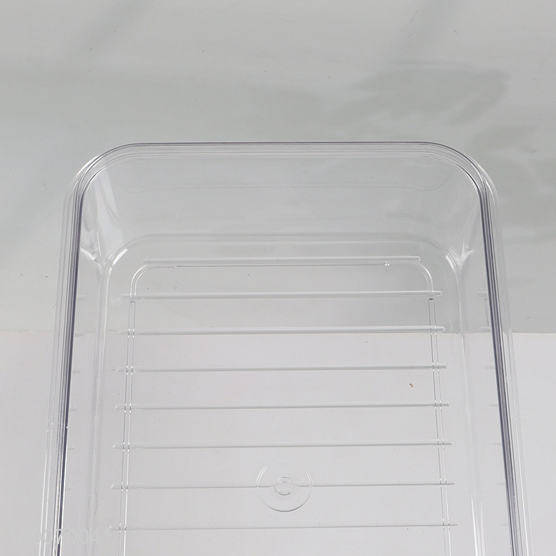 High Quality 3-Compartment Divided Refrigerator Organizer Food Storage Container