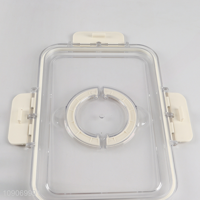 New Product 2-Compartment Divided Refrigerator Organizer Food Storage Container