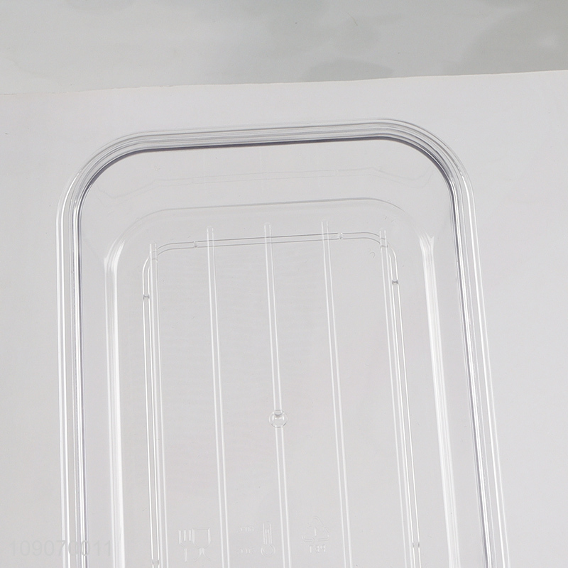 Custom Logo 2-Compartment Divided Refrigerator Organizer Food Storage Container