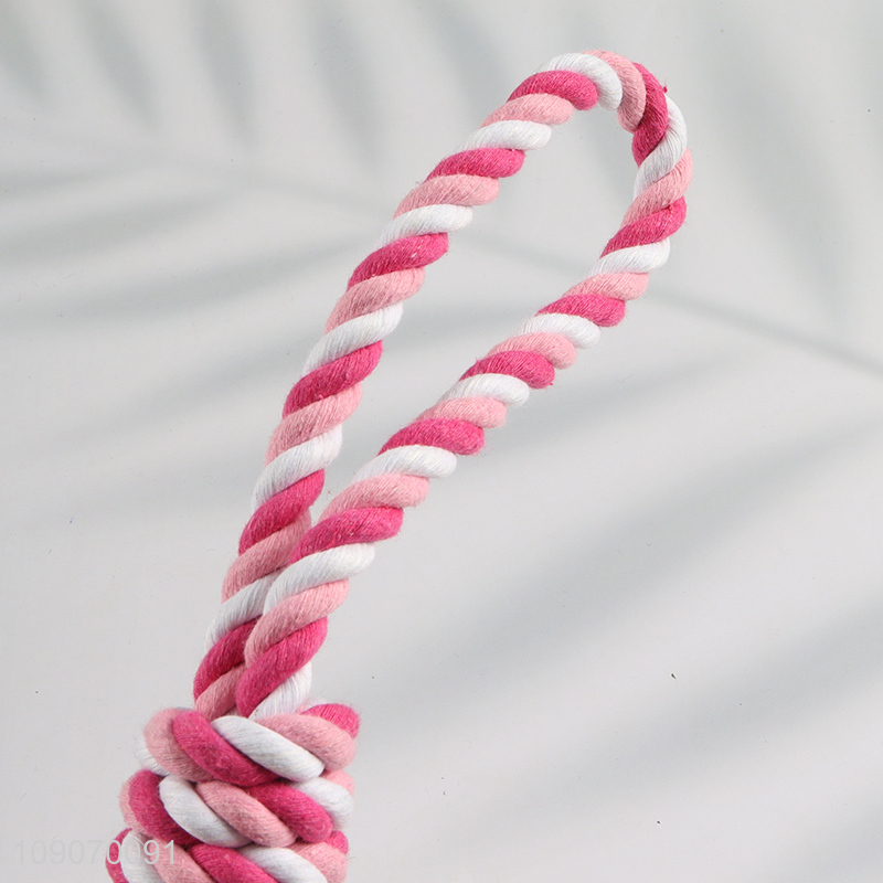 China Wholesale Natural Cotton Rope Dog Toy Puppy Teething Toy