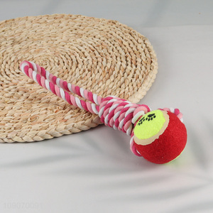 China Wholesale Natural Cotton Rope Dog Toy Puppy Teething Toy