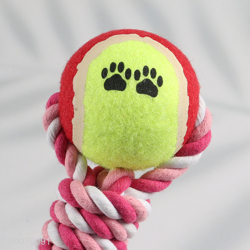China Wholesale Natural Cotton Rope Dog Toy Puppy Teething Toy