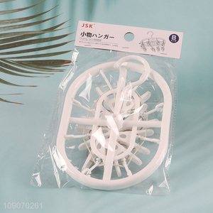 China Imports Clothes Drying Rack Underwear Hangers with 8 Clips