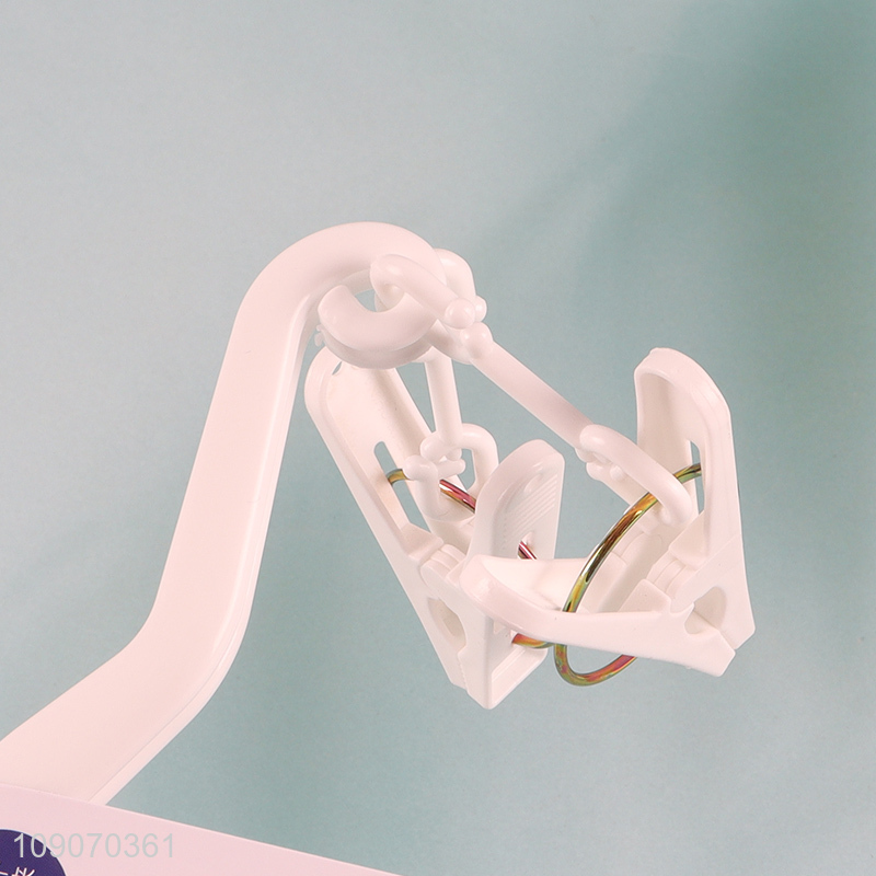 China Imports Multipurpose Pants Hanger Socks Hanger with 4 Clips