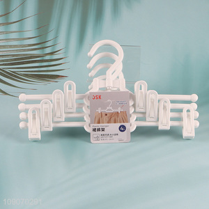 High Quality 4 Packs Heavy Duty Space Saving Pants Skirt Hangers