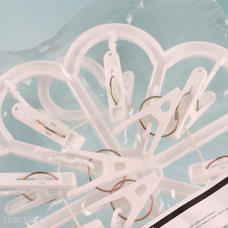 Wholesale Clothes Drying Rack Towels Bras Drying Rack with 12 Clips