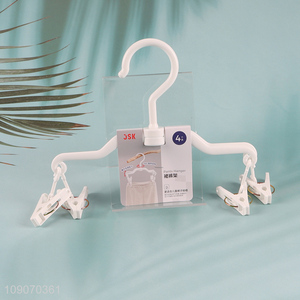 China Imports Multipurpose Pants Hanger Socks Hanger with 4 Clips