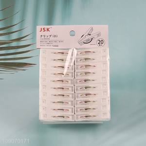 Factory Price 20 Packs Plastic Clothes Pegs Heavy Duty Clothes Pins