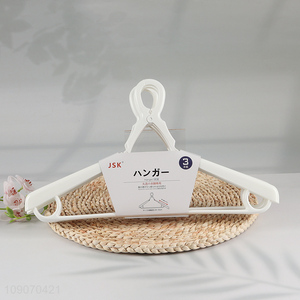 Hot Sale 3 Packs Wide Clothes Hangers Windproof Suit Hangers Set