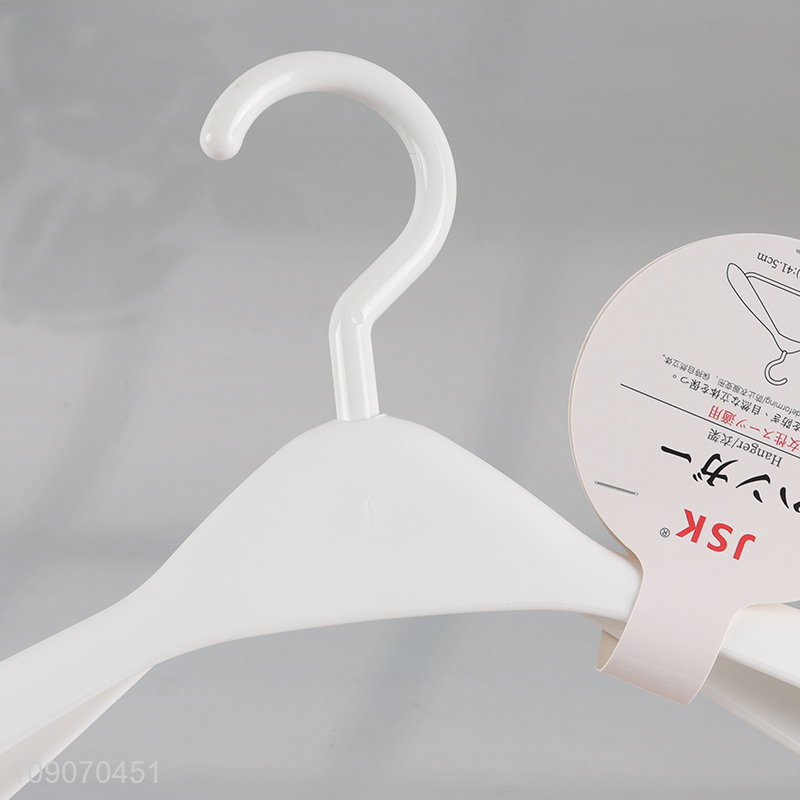 Factory Supply Wide Plastic Clothes Hangers Suit Hangers for Closet
