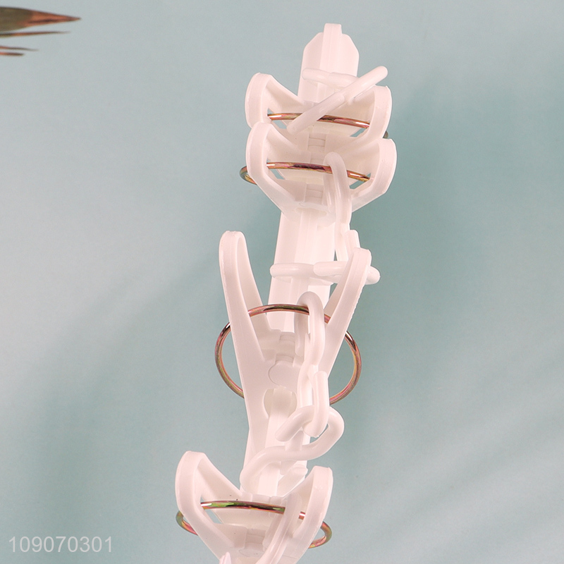 Online Wholesale Clothes Drying Rack Underwear Hangers with 8 Clips