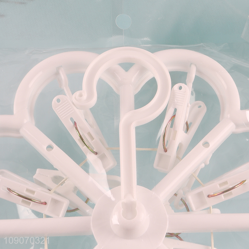 Wholesale Clothes Drying Rack Towels Bras Drying Rack with 12 Clips