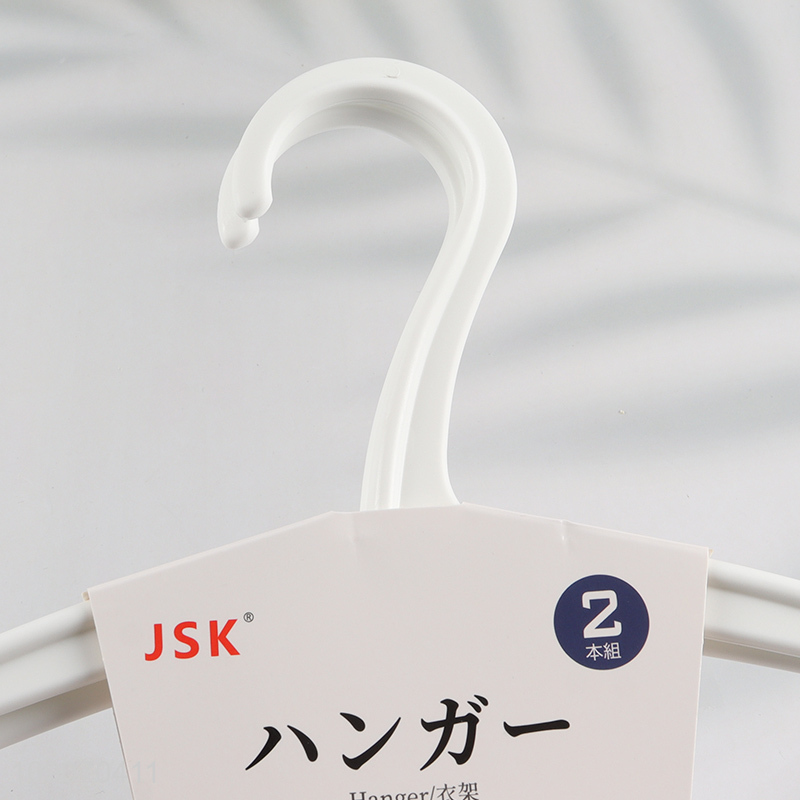 High Quality 2 Packs Heavy Duty Durable Plastic Clothes Hangers Set