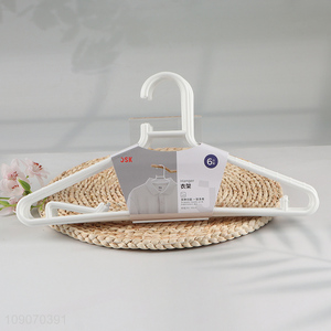Factory Price 6 Packs Heavy Duty Space Saving Plastic Clothes Hangers