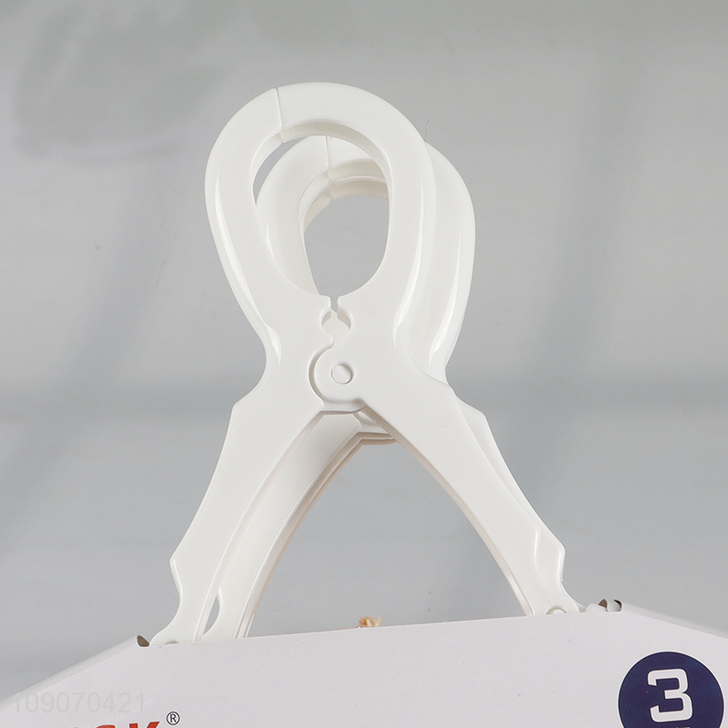 Hot Sale 3 Packs Wide Clothes Hangers Windproof Suit Hangers Set