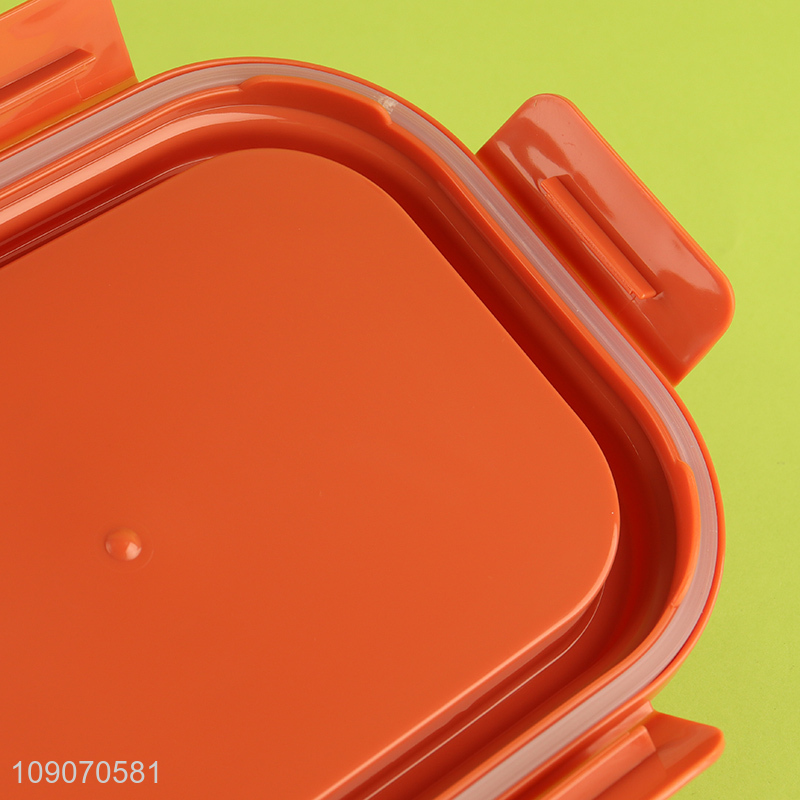 Hot products portable school kids plastic lunch box with fork&spoon