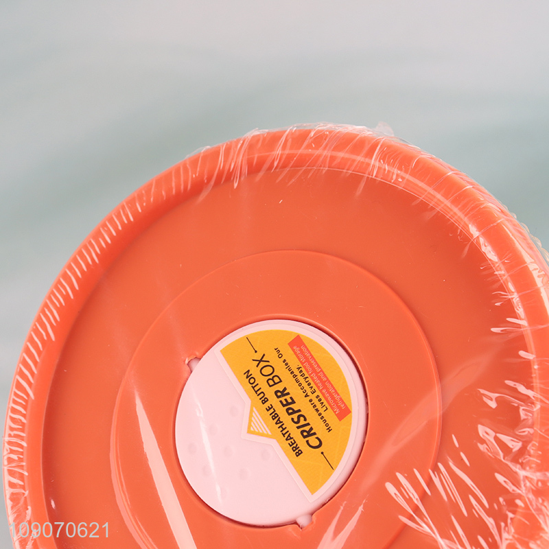 China factory round 4pcs plastic storage box crisper box set