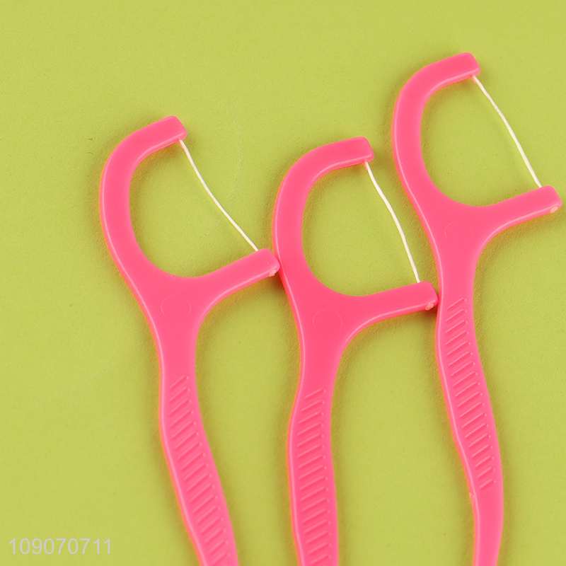 Good selling 30pcs oral care dental floss toothpick wholesale