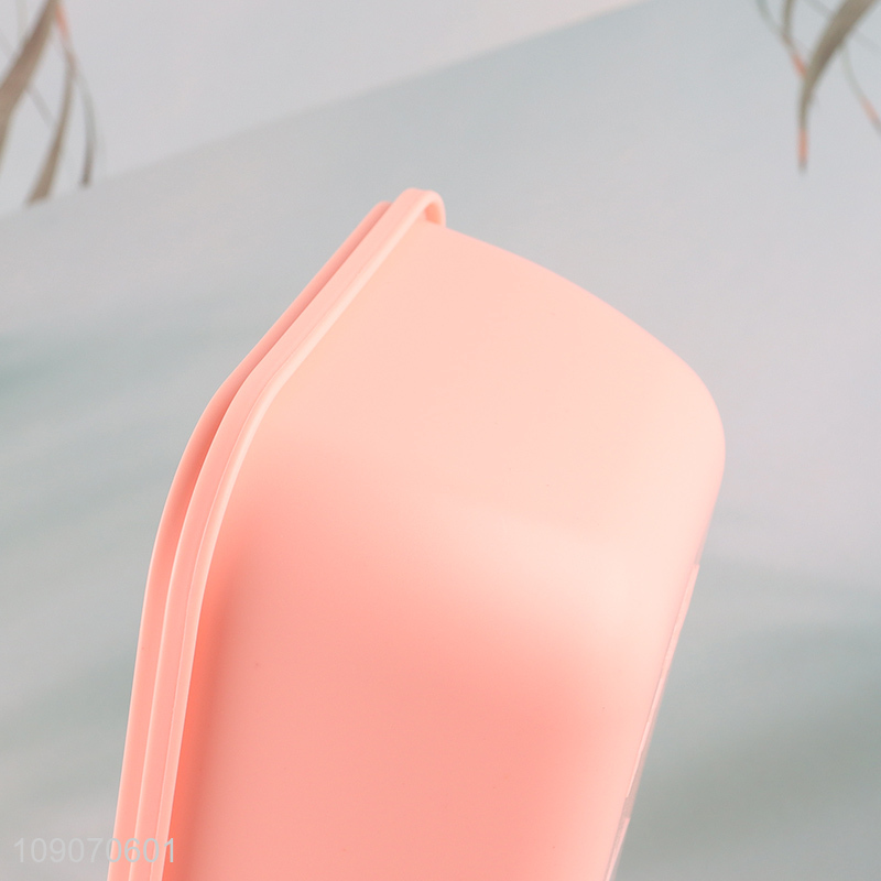 Hot selling school kids portable plastic lunch box with spoon