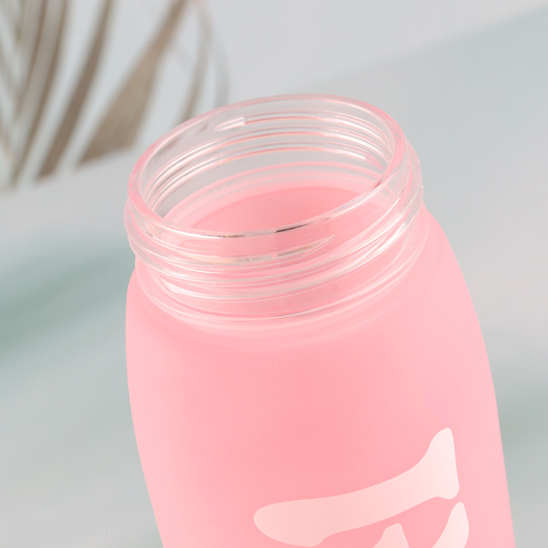 New arrival portable plastic sports water bottle with handle