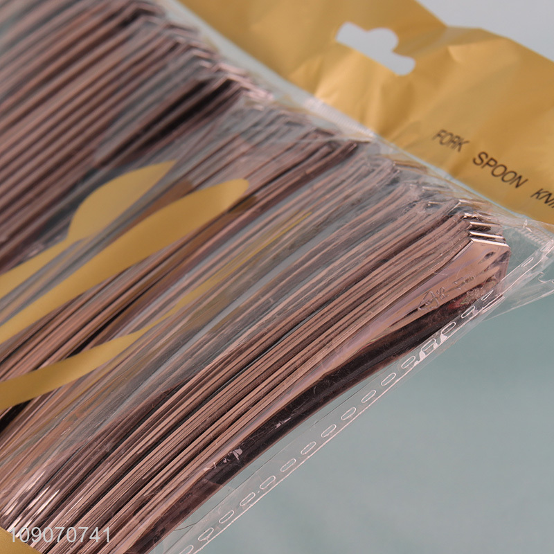 Low price 50pcs disposable plastic cutlery spoon set for sale