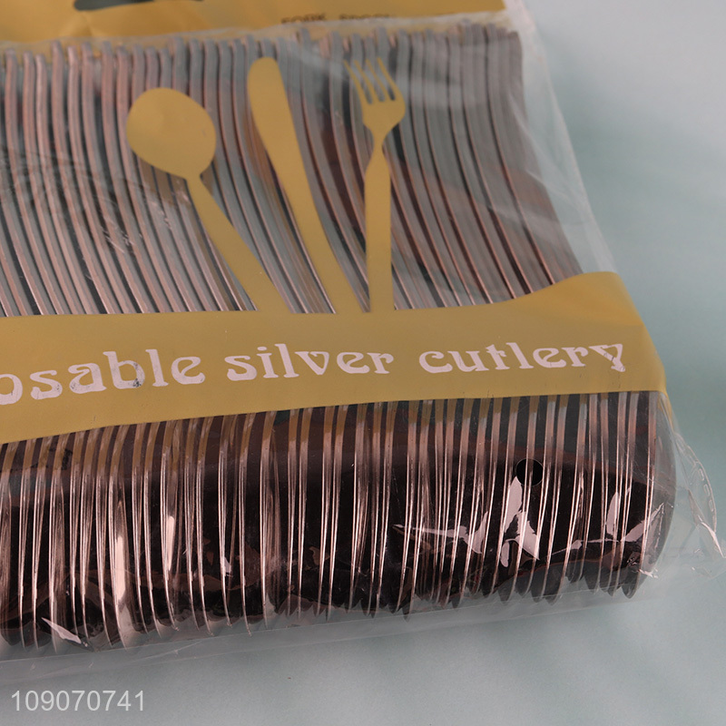 Low price 50pcs disposable plastic cutlery spoon set for sale