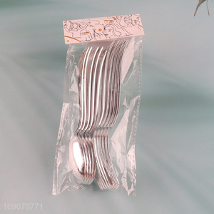 Hot items plastic cutlery home restaurant spoon fork set