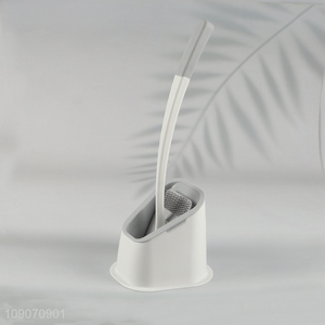 New Product Flexible Toilet Bowl Brush and Holder Set for Bathroom
