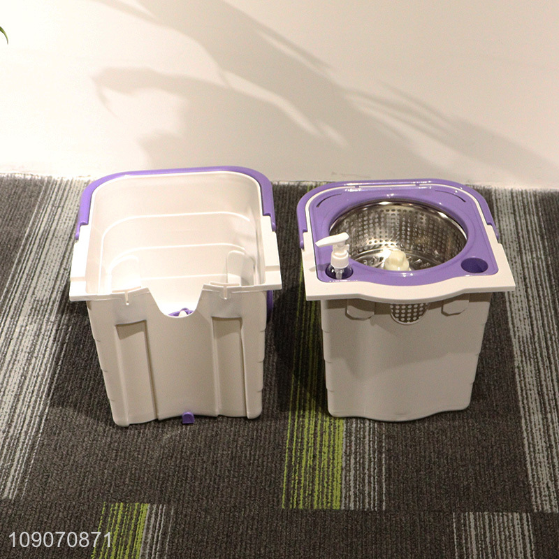 Good Quality Hand-Free Microfiber Spin Mop and Bucket Set for Floor Cleaning